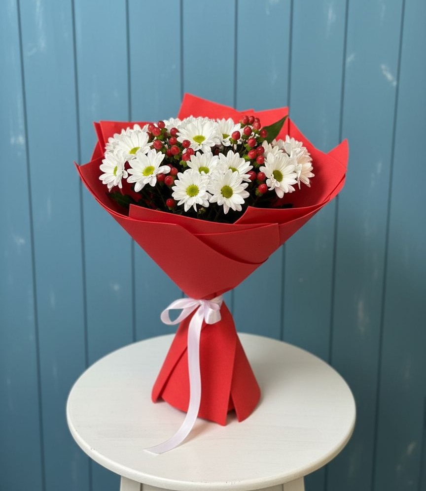 Букет цветов из: Хризантемы в Владимиро-Александровском