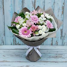 Букет цветов из:  Герберы, Альстромерии и Хризантемы в Владимиро-Александровском