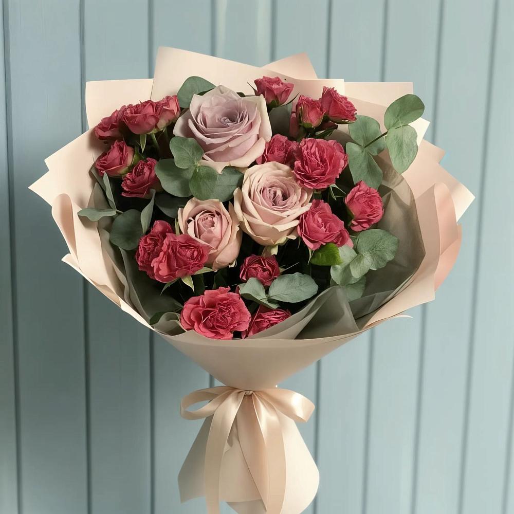 Букет цветов из: Гвоздики и Розы в Владимиро-Александровском