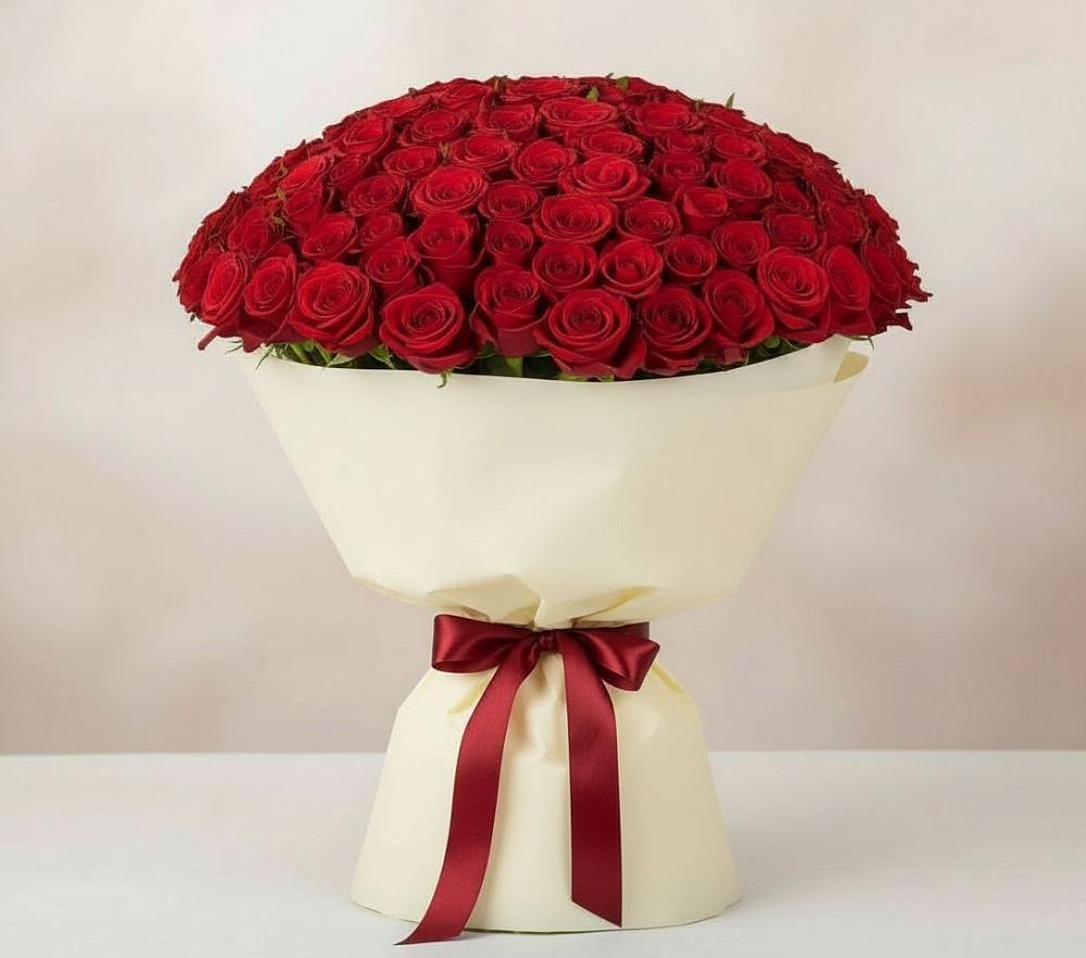 Букет 101 Красная роза Милано в Владимиро-Александровском