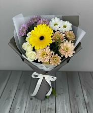 Букет цветов из:  Розы, Герберы и Хризантемы #REPLACE_PRED# Владимиро-Александровском