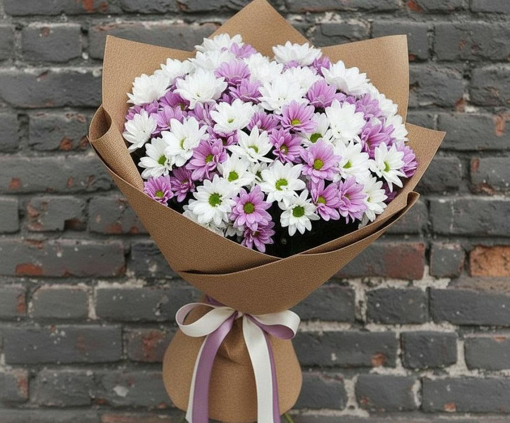 Букет цветов из: Хризантемы в Владимиро-Александровском