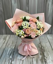 Букет цветов из:  Гвоздики, Розы и Хризантемы в Владимиро-Александровском