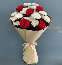 Букет цветов из:  Розы и Хризантемы в Владимиро-Александровском