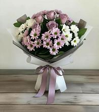 Букет цветов из:  Хризантемы и Розы #REPLACE_PRED# Владимиро-Александровском