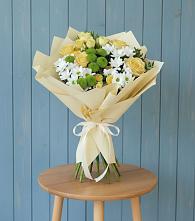 Букет цветов из:  Хризантемы и Розы в Владимиро-Александровском