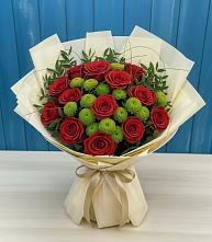 Букет цветов из:  Розы и Хризантемы в Владимиро-Александровском