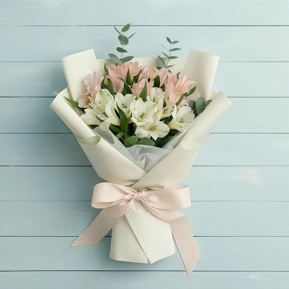 Букет цветов из: Альстромерии в Владимиро-Александровском