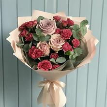 Букет цветов из:  Гвоздики и Розы #REPLACE_PRED# Владимиро-Александровском