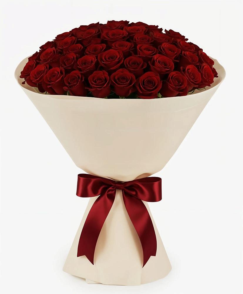 Букет 101 Бордовая роза Блэк Бакарра в Владимиро-Александровском