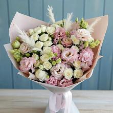 Букет цветов из:  Альстромерии и Розы в Владимиро-Александровском